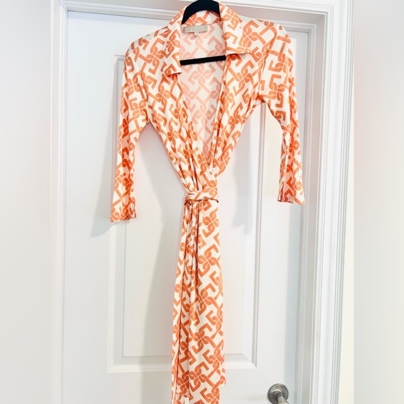 Pink Tartan Wrap Dress - Picture 3 of 4